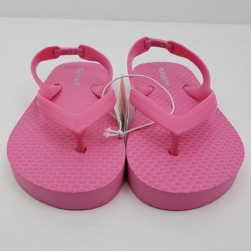 Old Navy Toddler Girls Size 7 Pink Casual Back Strap Flip Flop Sandals - Picture 2 of 9